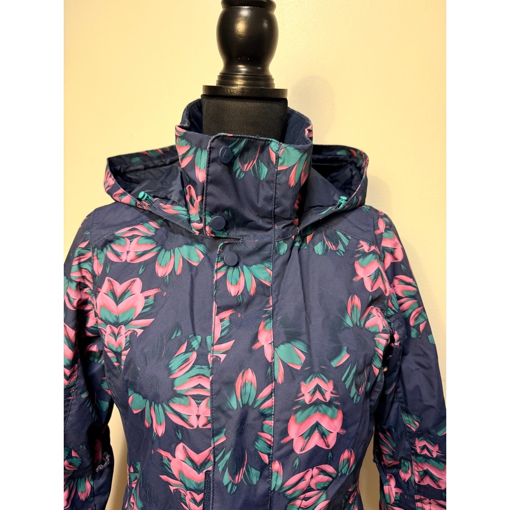Burton Snowboard Jacket XS W Jet Set Floral Ski Thermolite Insulated Hooded